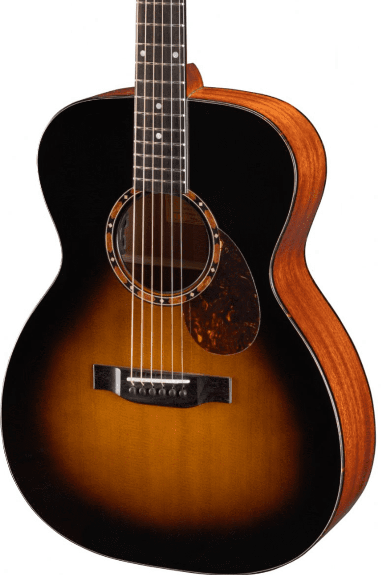 Eastman E2OM Deluxe Sunburst orchestra acoustic guitar