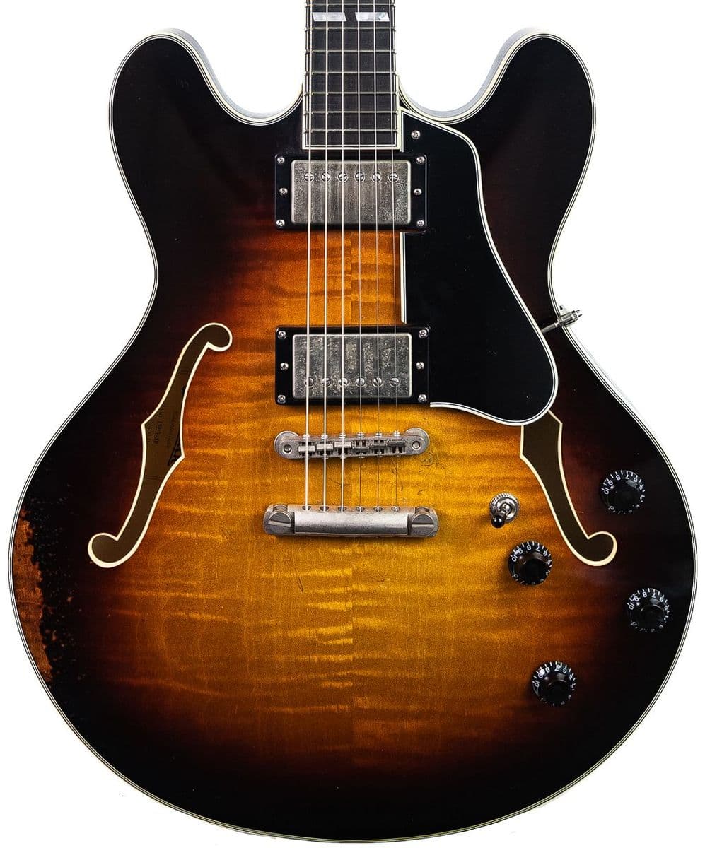 Eastman T59/v Antique Sunburst semi-hollow guitar